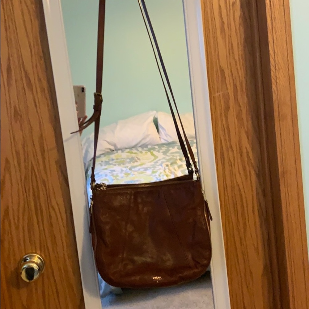 Fossil Brown Crossbody Purse